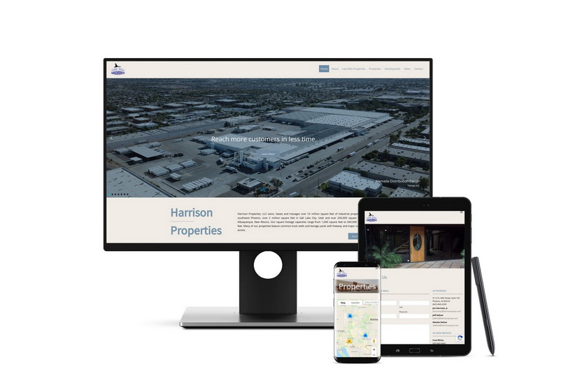 Harrison Properties – WordPress website portfolio